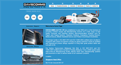 Desktop Screenshot of daviscomms.com.sg